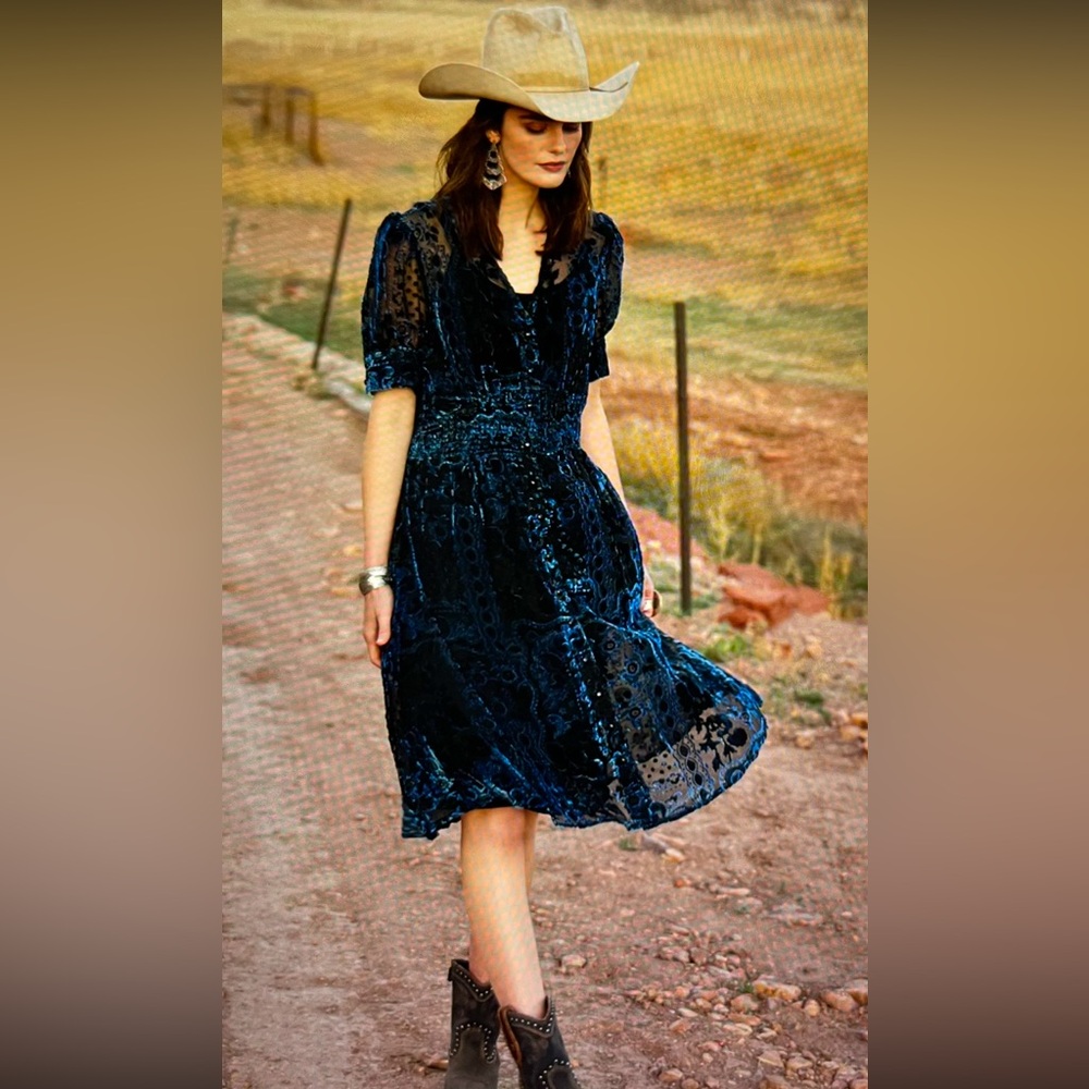 DOUBLE D RANCH Chisholm Trail Velvety Bandana Dress SMALL is Sold Out @ …